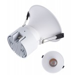Foco Downlight LED COB Fijo Redondo Ø155mm 20w IP65 Konic VC, Blanco ó Negro